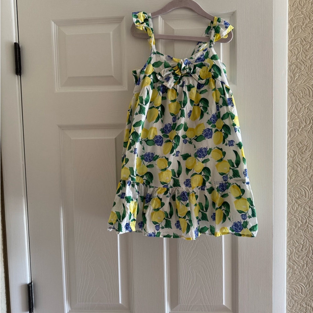 Janie and Jack Yellow and Blue Sundress with Spaghetti Straps
Like new worn once